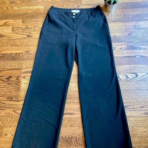 MICHAEL KORS Black Dress Pants with Silver Iconic MK Buttons. Size: 8